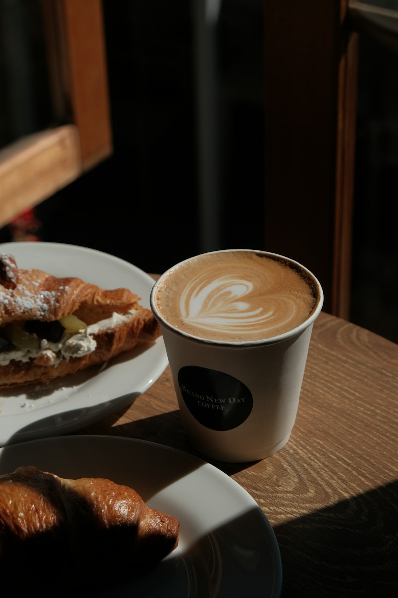 Coffee and croissants